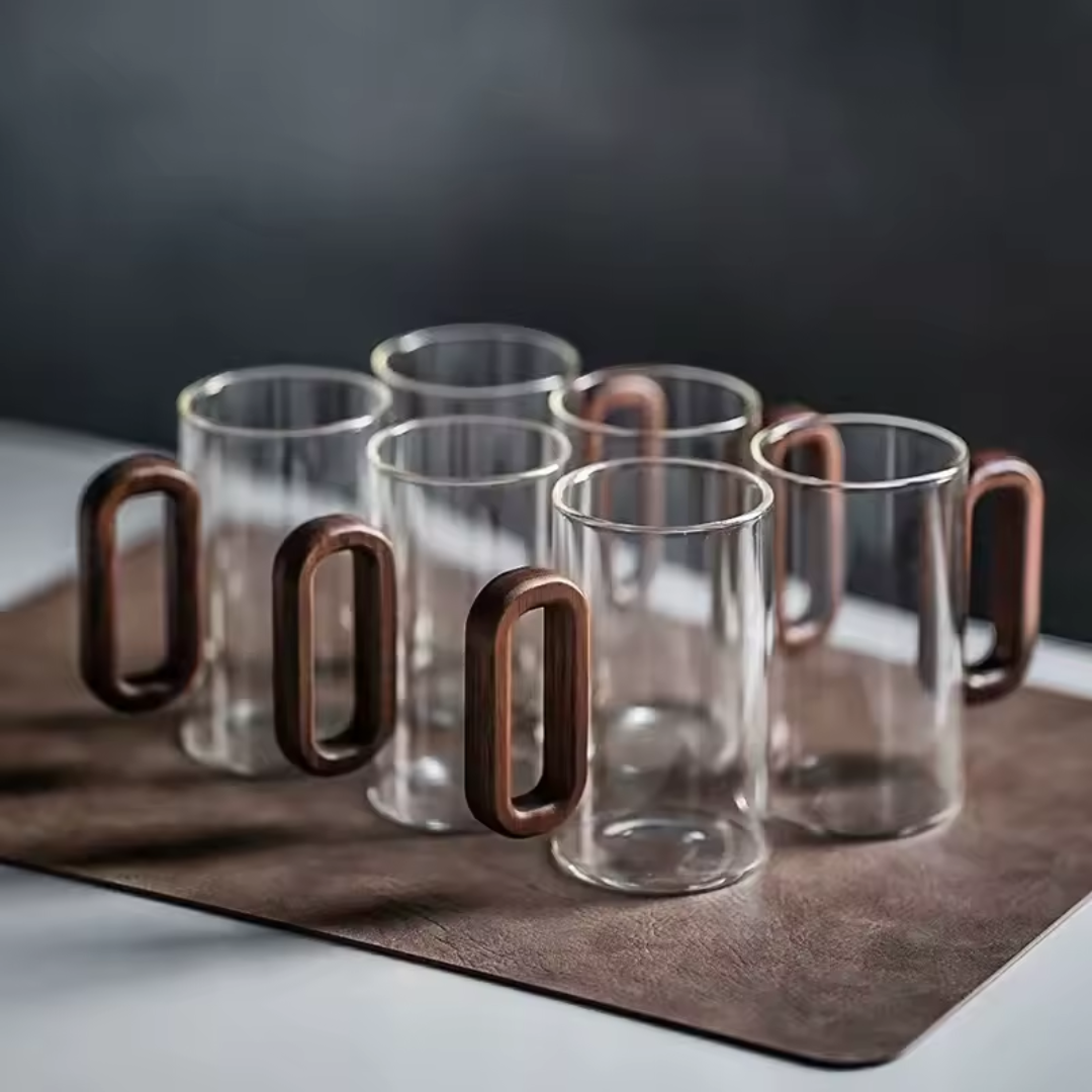 VALNÖT Designmuggar 6 & 4‑pack