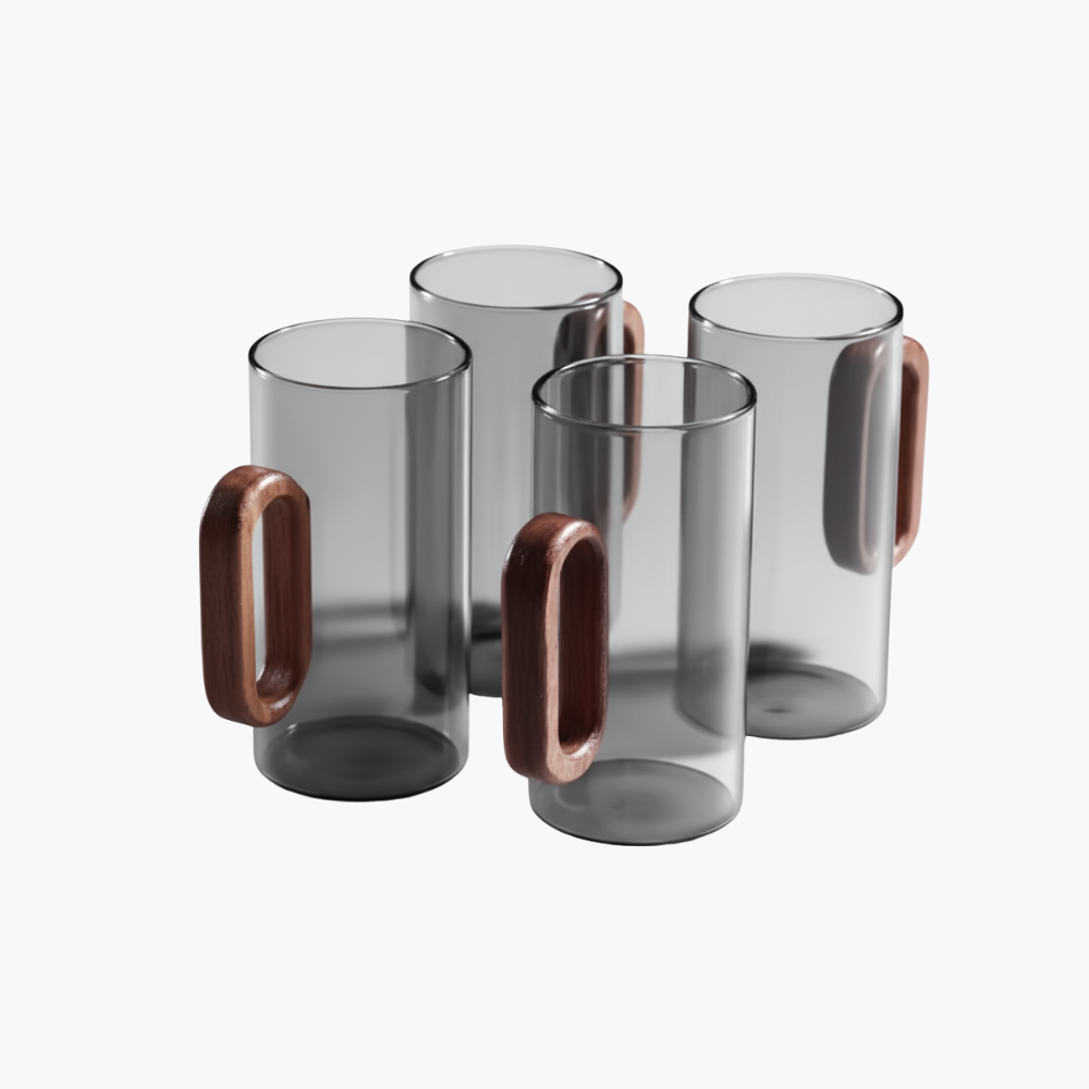 VALNÖT Designmuggar 6 & 4‑pack