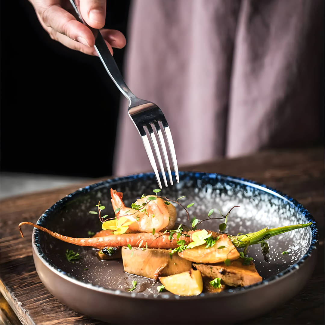 LUNO - Rund Djup Porslinstallrik