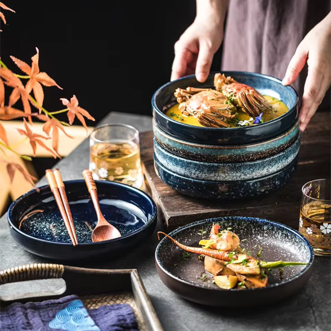 LUNO - Rund Djup Porslinstallrik