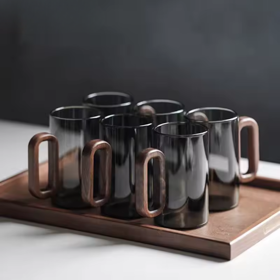 VALNÖT Designmuggar 6 & 4‑pack